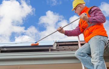 St Giles In The Wood soft wash roof cleaning